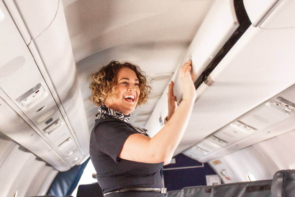 link airways female flight attendant crew