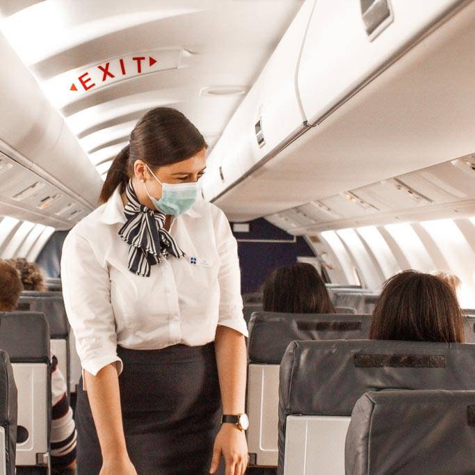 link airways female flight attendant uniform