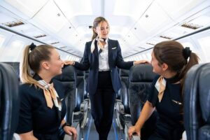 nolinor aviation flight attendants inflight