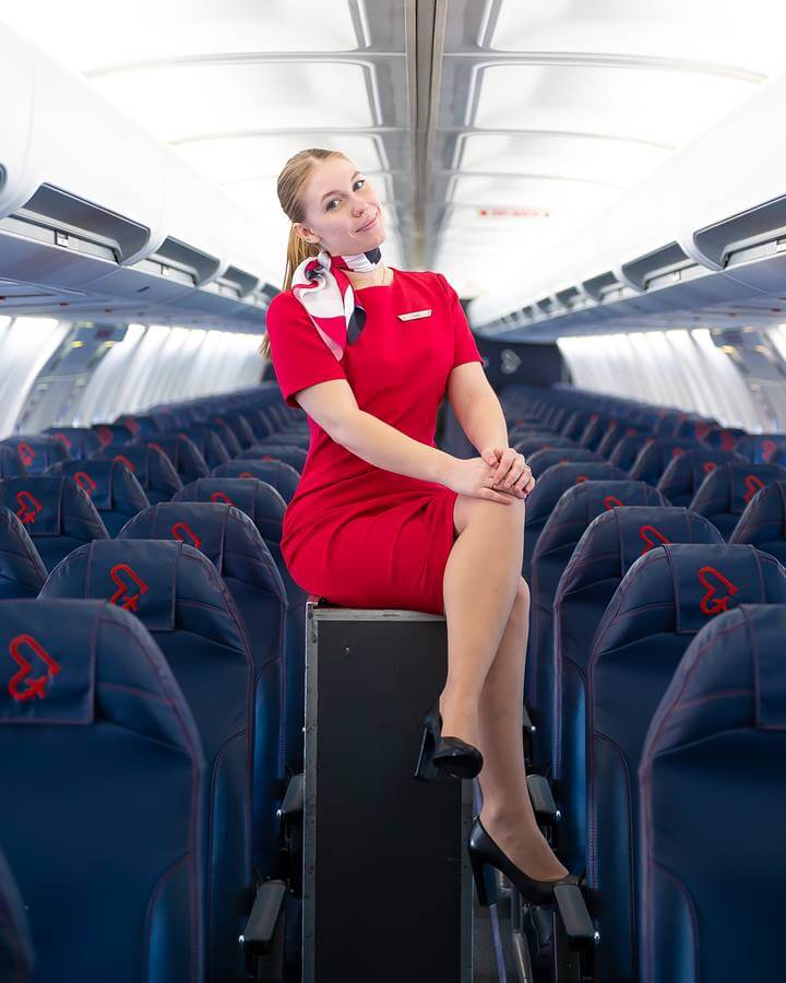 owg female flight attendants