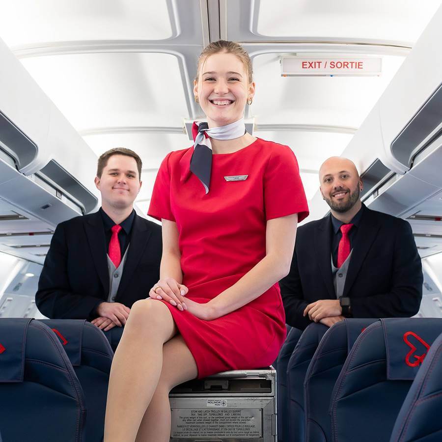 owg flight attendants male and female