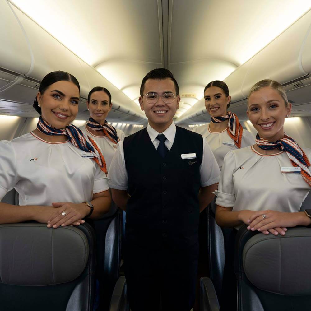 rex flight attendants uniforms