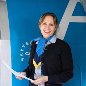 Aerolineas Argentinas female uniform