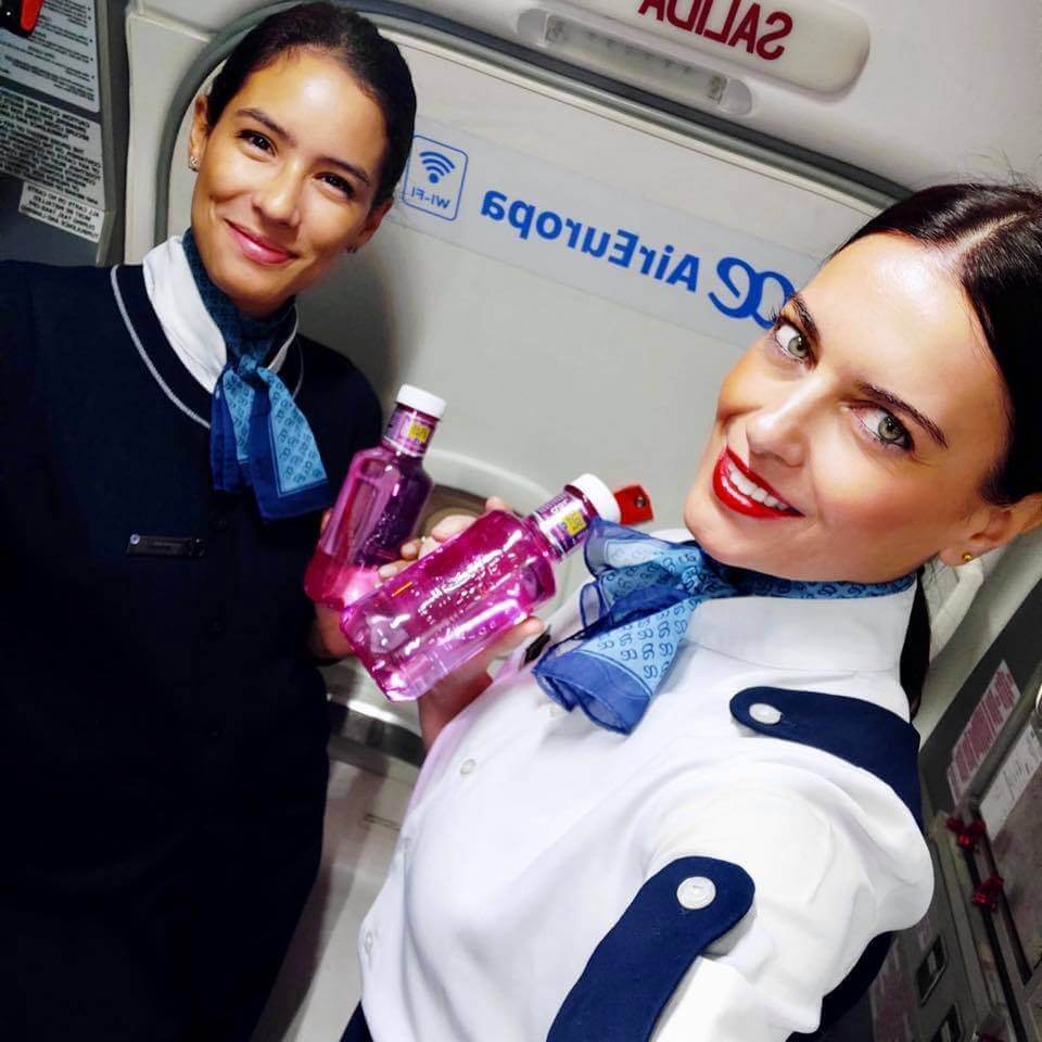 Air Europa cabin crews smiling