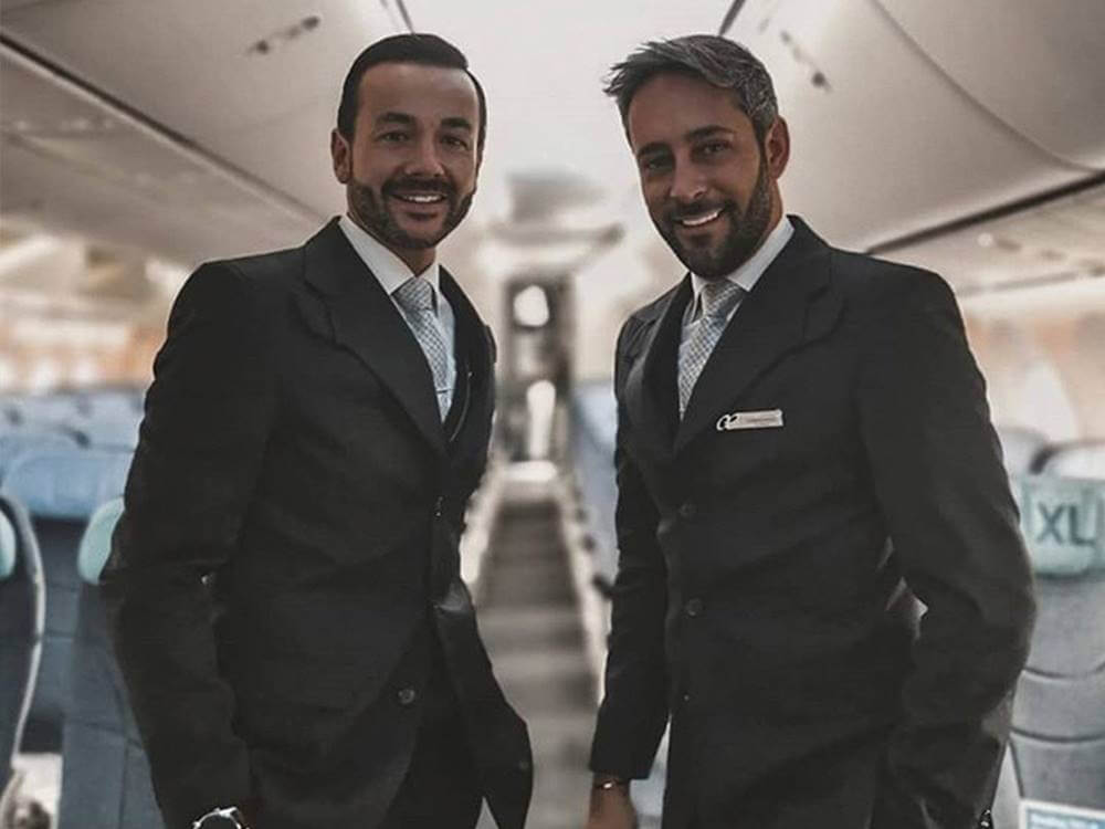 Air Europa male flight attendants