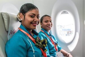 Air Vanuatu cabin crews happy