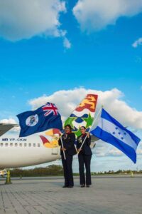 Cayman Airways cabin crews flag