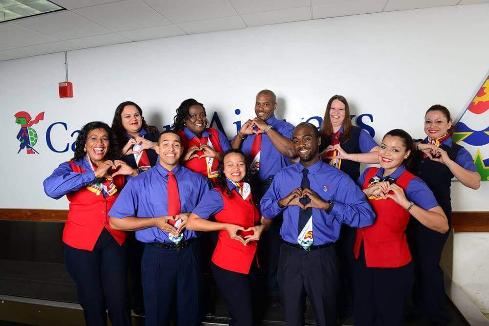 Cayman Airways cabin crews group photo