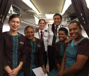 Fiji Airways cabin crews and pilots