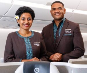 Fiji Airways male and female cabin crews