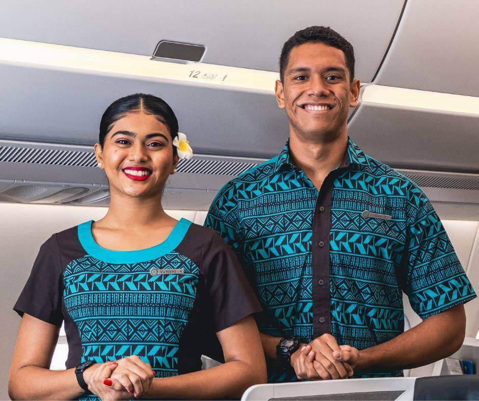 Fiji Airways male and female crew
