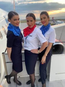 air serbia female flight attendants