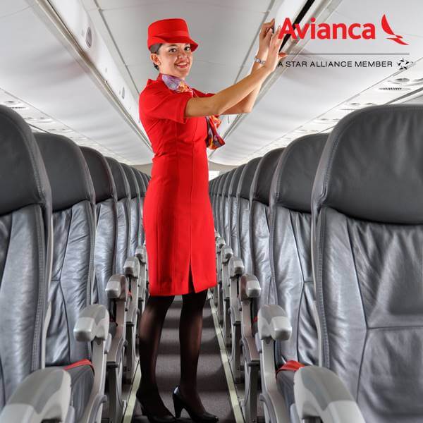 avianca female flight attendant