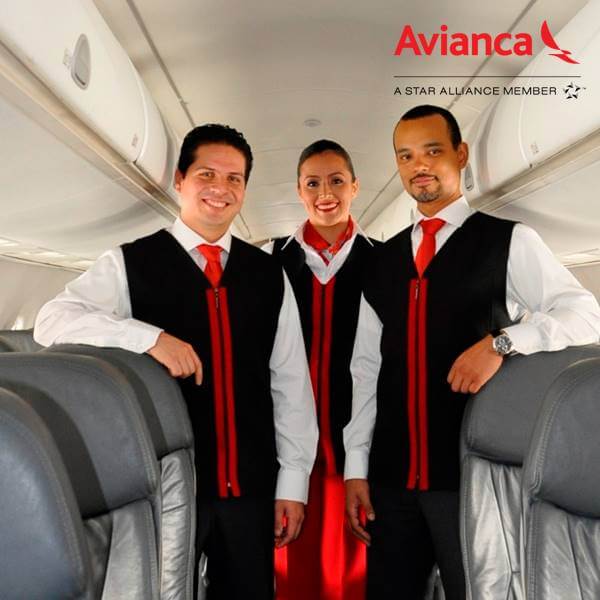 avianca male and female crew