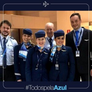 azul brazilian airlines flight attendants crew