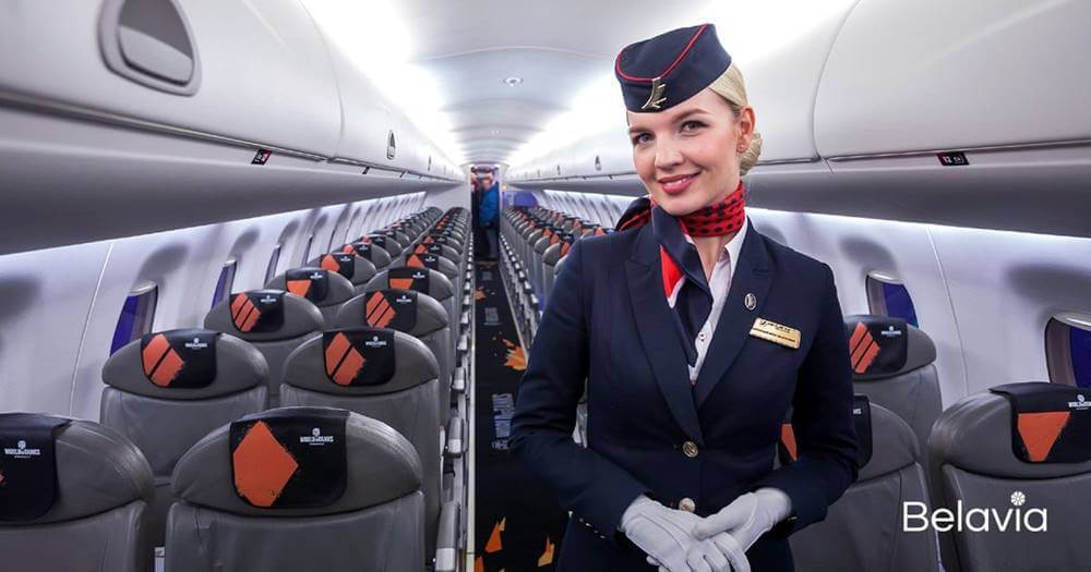 belavia female cabin crew