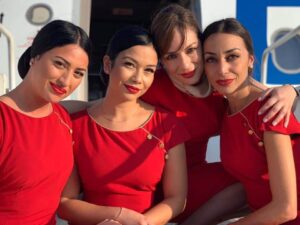 ellinair female flight attendants