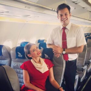 ellinair flight attendants smile