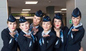 enter air female flight attendants