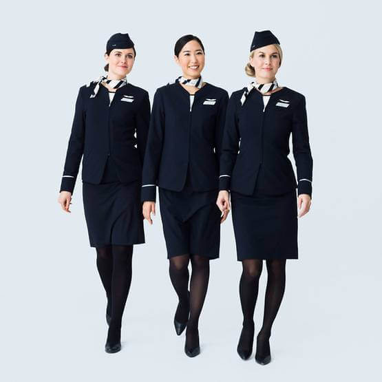 finnair female flight attendant uniforms