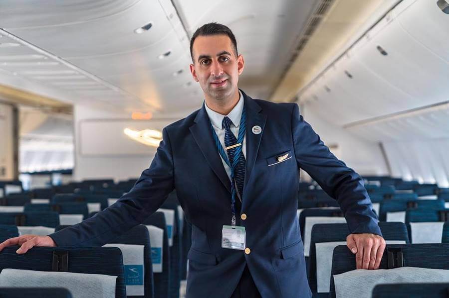 kuwait airways male cabin crew