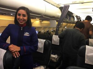 latam female flight attendant