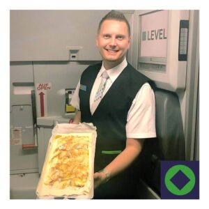 level airlines male flight attendant