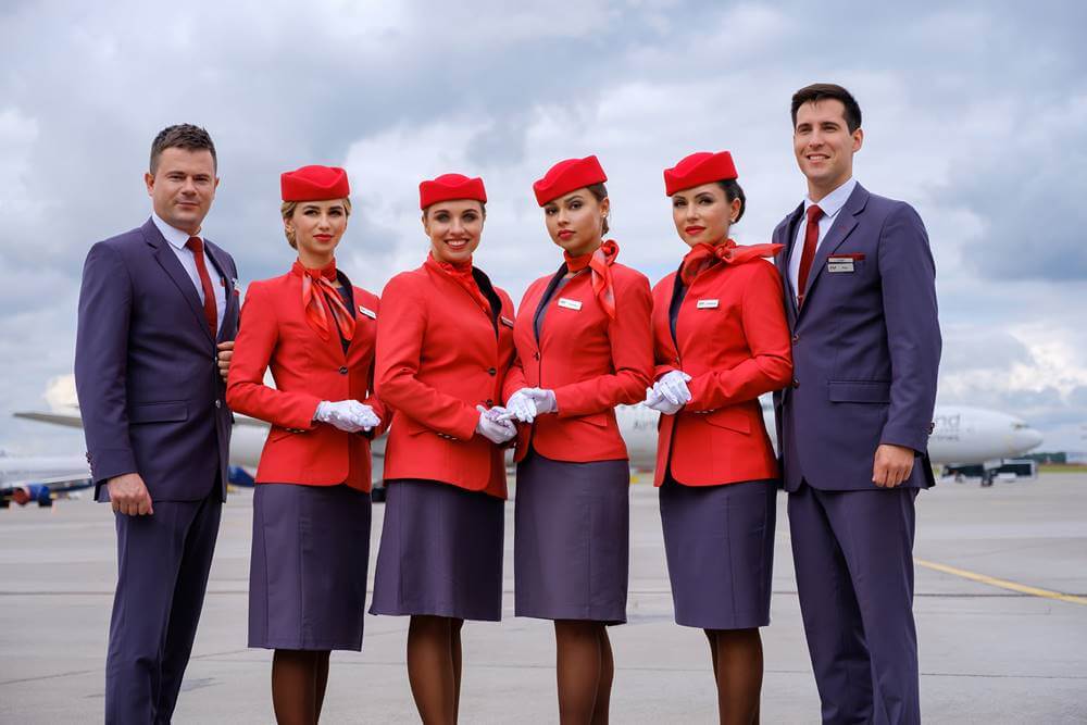 nordwind airlines male and female crew