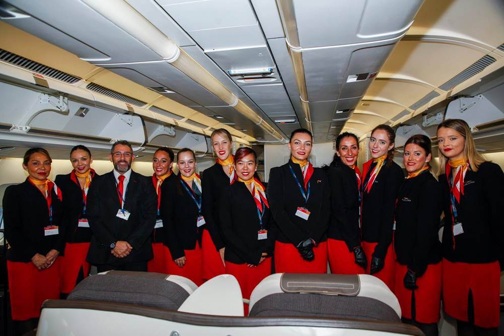 plus ultra Lineas Aereas cabin crew team