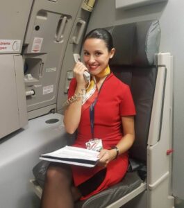 plus ultra Lineas Aereas female flight attendant