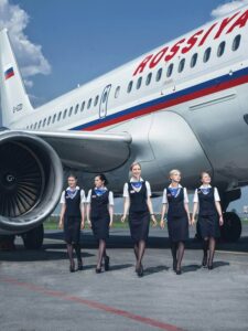 rossiya airlines female flight attendants