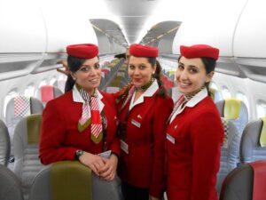 volotea female flight attendants