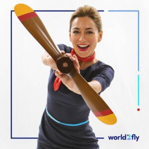 world2fly female flight attendant
