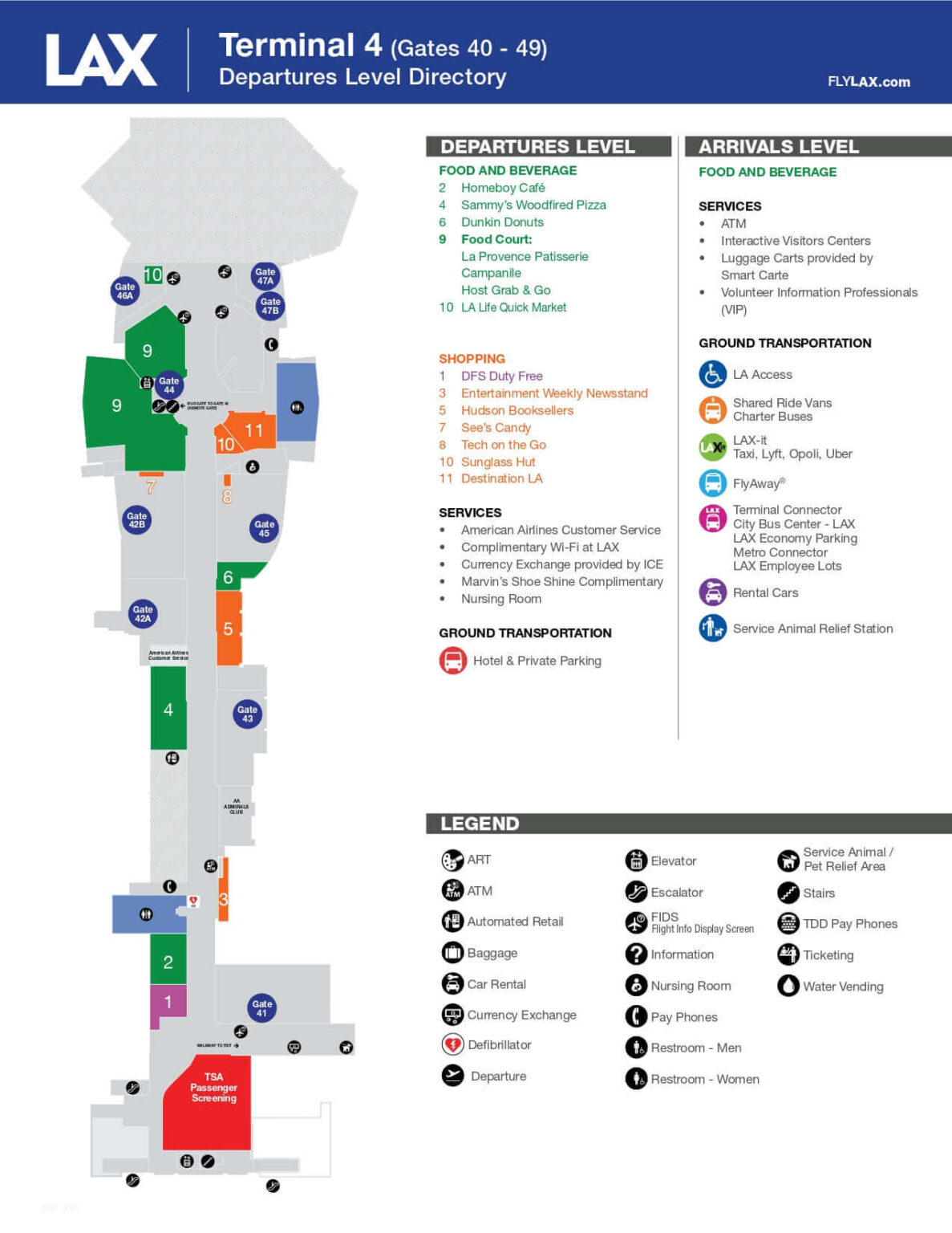American Airlines at LAX Terminal Los Angeles International Airport