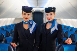 LOT Polish Airlines female cabin crew