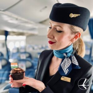 LOT Polish Airlines female flight crew