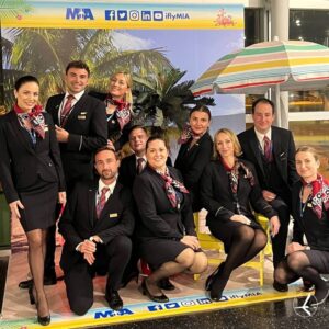 LOT Polish Airlines flight attendants
