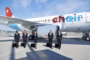 chair airlines cabin crew with pilot