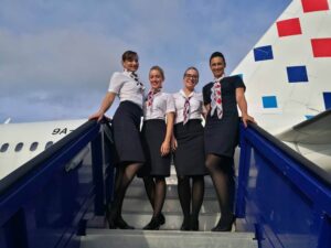 croatia airlines female flight attendants