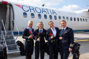 croatia airlines flight attendants female