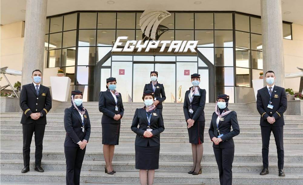 egypt air male and female crew
