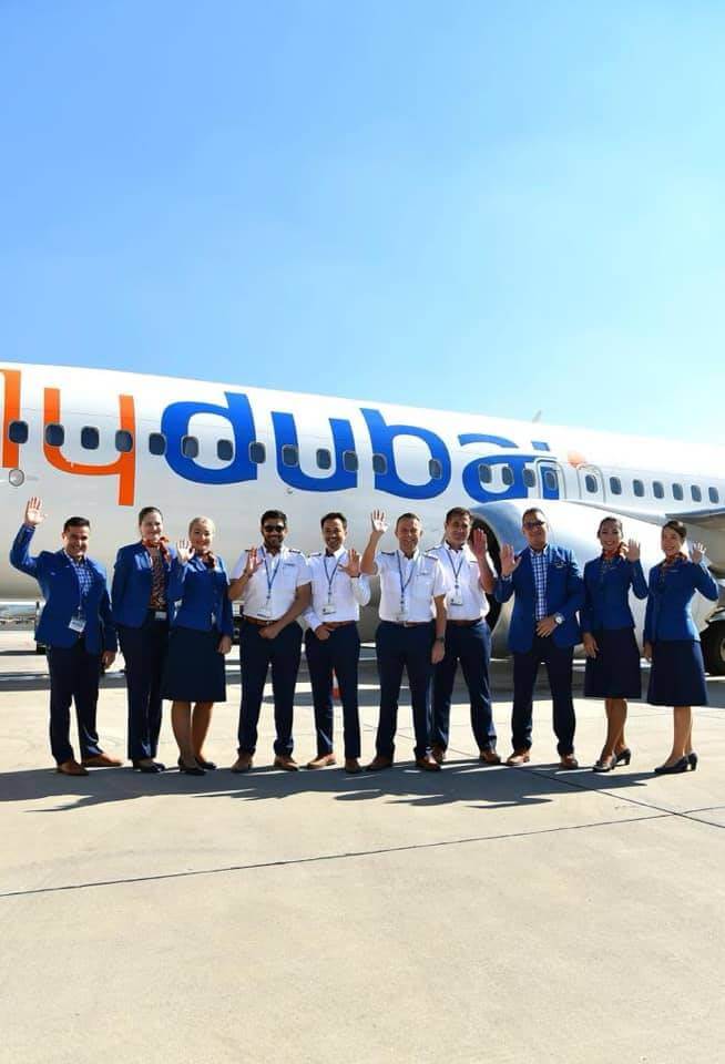 flydubai flight attendant crew