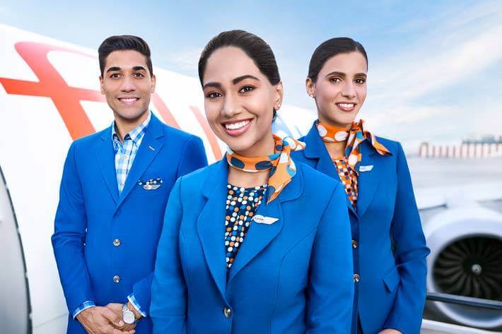 flydubai flight attendants male and female