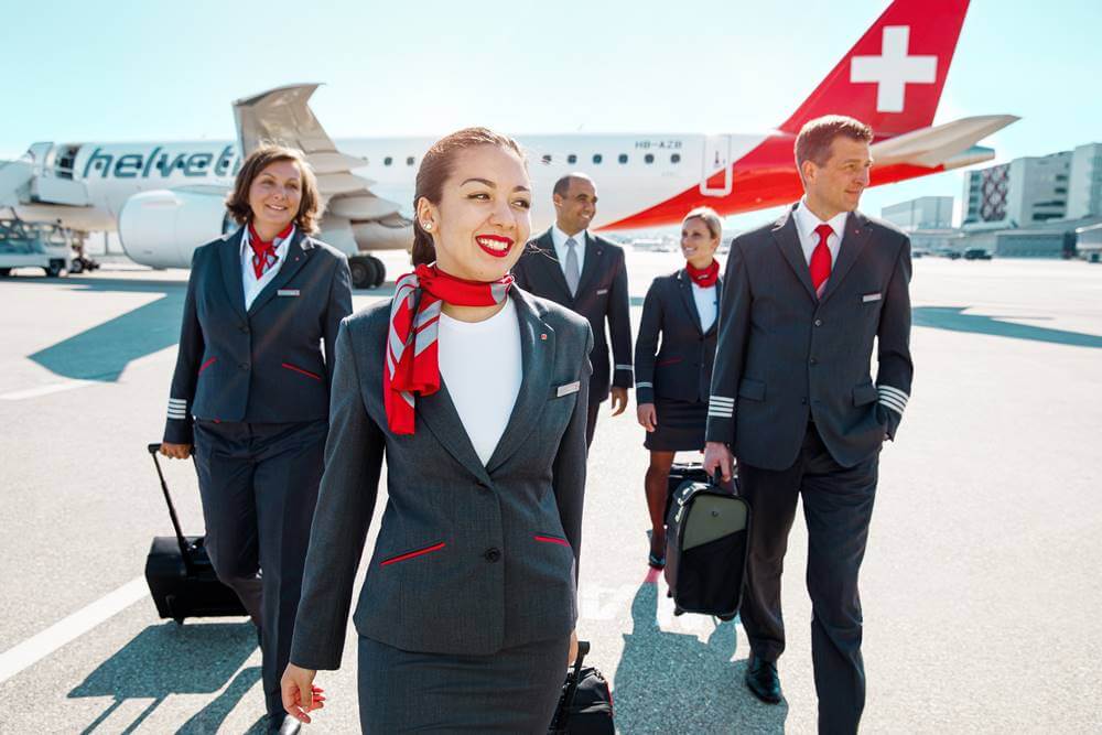 helvetic airways flight attendants