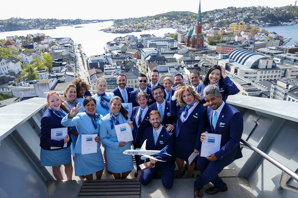 norse atlantic airways cabin crew team