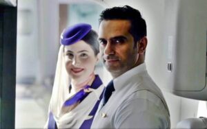 saudia male and female flight attendant