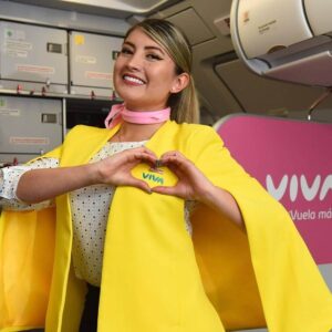 viva air colombia flight attendant female