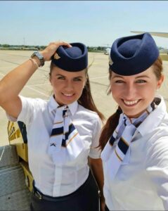 AirExplore female cabin crews steps
