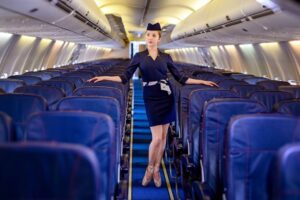 AirExplore female flight attendant ballet shoes