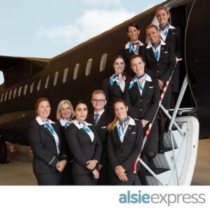 Alsie Express male and female cabin crews
